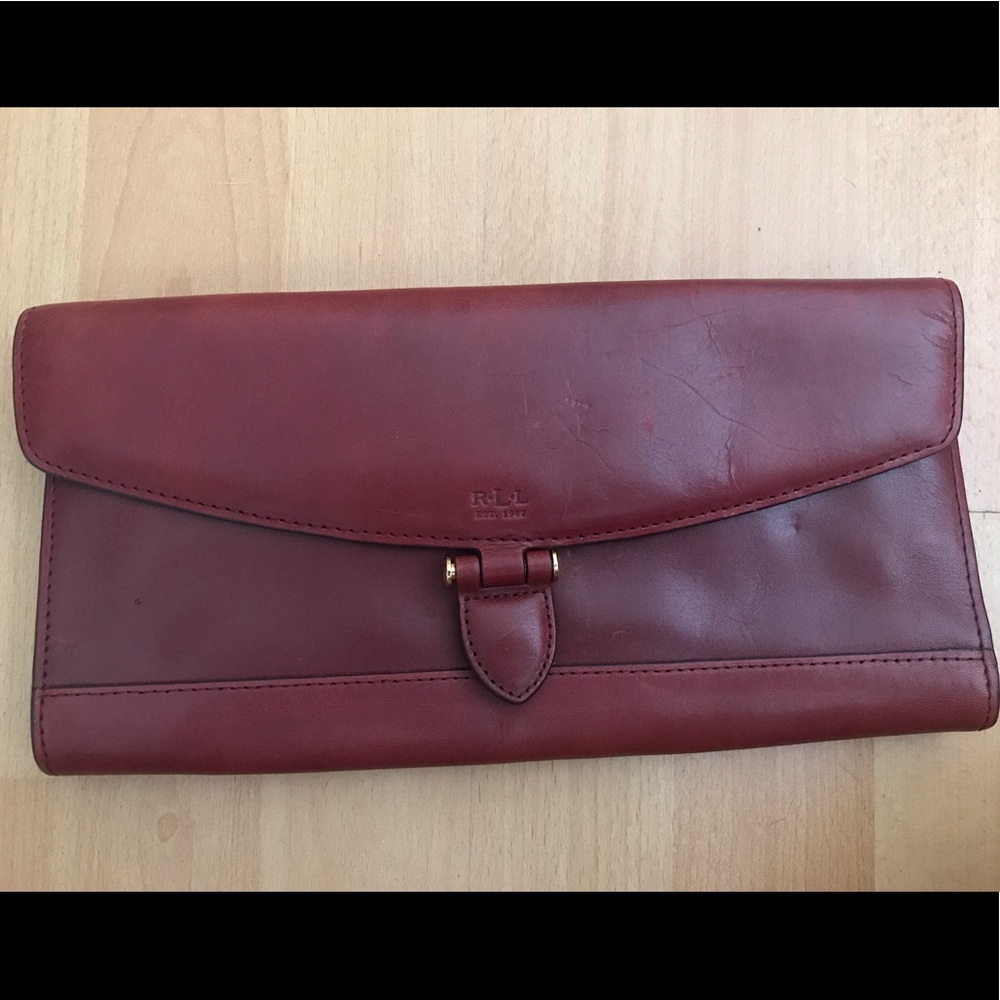 Ralph Lauren Leather clutch handbag